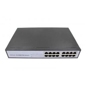 China High Quality 16 RJ45 10/100M 16 Port POE Switch Built-in Power 24V CCTV Network Switch supplier