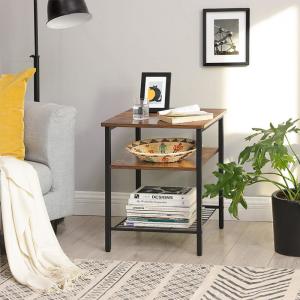Particle Board Side Table for Living Room, Industrial Style Side Table, Side Table, ULET47BX
