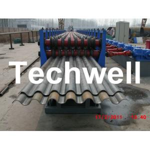 China 50Hz, 3 Phase Silo Steel Corrugated Sheet Roll Forming Machine With 18 Stations supplier