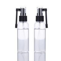 China 18/410 Medical Black Plastic Nasal Spray Bottle Anitary and Sterile for Easy Carrying. on sale