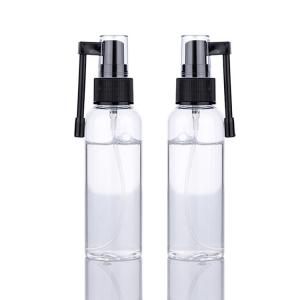 China 18/410 Medical Black Plastic Nasal Spray Bottle Anitary and Sterile for Easy Carrying. supplier