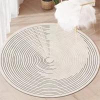 China Round Living Room Floor Carpet Polyester/Cotton on sale