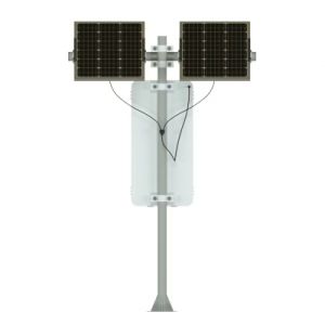 Outdoor Solar Light Pole LED Display with 2-5 Years Warranty 100000 Hours Life Span and Energy Saving