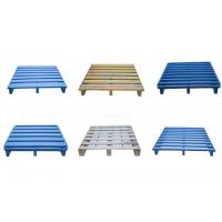 China Customized Heavy Duty Steel Pallet Storage Warehouse Double Faced Metal Stacking Pallets on sale