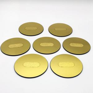 China Gold Plated Silicon Dioxide Optical Glass Plate Round Square Quartz Glass Window supplier