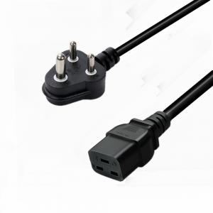 China PVC RUBBER Conductor 16A 250V SABS South Africa Power Cord for Consumer Electronics supplier