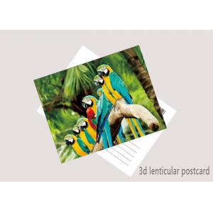 Promotion Cartoon 3D Lenticular Postcard / Flip Lenticular Image Printing