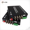 China E-link 8 Channel Video Fiber Converter 120km Transmission 4-in-1 Support wholesale