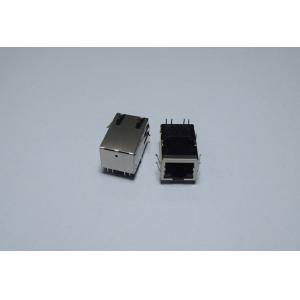 China Poder sobre el conector del POE Rj45 de Ethernet, conector de la red del PWB Rj45 de ángulo recto supplier