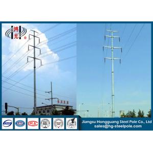 China Poder galvanizado poste de alto voltaje de la inmersión caliente de H50m Q345 con los brazos cruzados supplier