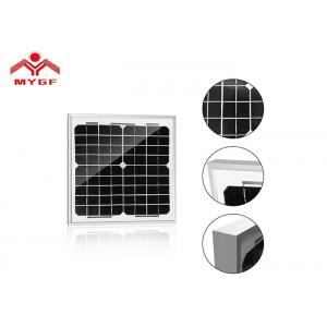 Aluminum Frame Monocrystalline Solar Panel 10 Watt White Black Rear Panel Household
