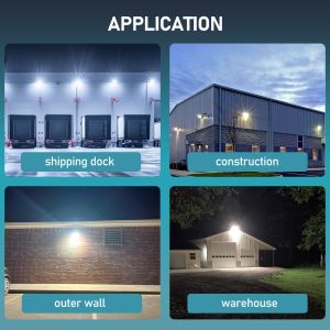 30W LED Wall Light with Photocell Sensor Modern Outside Wall Adjustable 4000K Color Temperature Color Rendering Index Ra 70