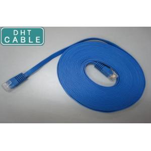 Copper Super Flat Gigabit Ethernet Cable / Patch Cord CAT6 Network Ethernet Cable