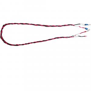 UL1007 robot wiring harness red and black 800mm twisted pair DC input