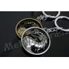 China Dragon Designed Zinc Alloy Metal Key Chains Metal Keyrings Antique Gold Silver Plating wholesale