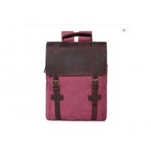 China custom size canvas business laptop backpack good quality scool bag school backpack supplier