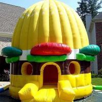 China Yellow Inflatable Bouncer Pumpkin Safety With PVC Durable Materia on sale