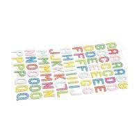 China Flexible Cute Small 3d Letter Stickers , PVC 3D Foam Alphabet Stickers on sale