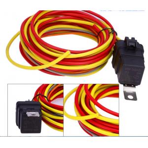 China Automotive Relay 900mm Electric Vehicle Cable Dual Electric Cooling Fan supplier