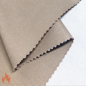 China EN11611 Fire Proof Fabric 10*7S Cotton FR Heavy Fabric For CAT2 FR Garment supplier