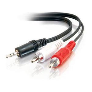 3.5mm Mini-Stereo Male to Two RCA Male Adapter Cable, 1m, RoHS,UL