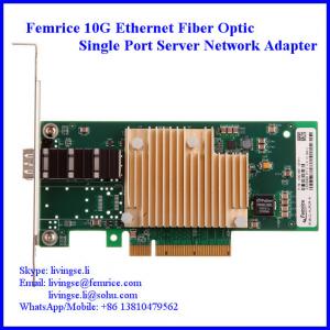 China Femrice 10Gbps Single Port Fiber Optical Ethernet PCI Express x8 Network Card supplier