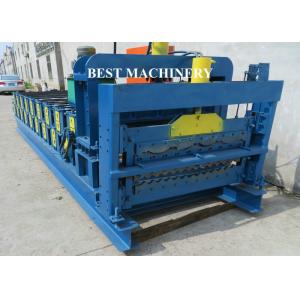 China Corrugating Iron Roofing Sheet Making Machine Metal Roofing Equipment 8m/min - 12m/min supplier