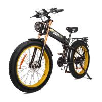 China Aluminum Alloy 48volt Folding Fat Tire Electric Bike With Throttle on sale