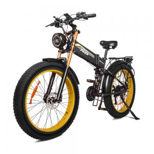 Aluminum Alloy 48volt Folding Fat Tire Electric Bike With Throttle