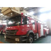 China 32m Height Ladder 2 Seats 6x4 Drive Mercedes Aerial Work Platform Fire Vehicle on sale