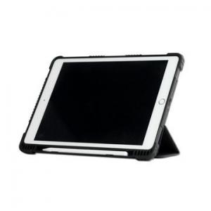 Clear Rugged Ipad Cases Cover With Soft Edge Magnetic Tri Fold Cover Stand