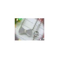 China Colares de prata da corrente do pendente do diamante do Bowknot para mulheres for sale