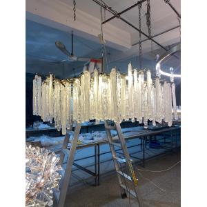 Nordic Creative Ice Block Chandelier Luxury Crystal Chandelier Lamps