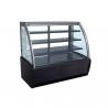 Fan Cooling Stainless Steel Base Refrigerated Cake Display Cabinets 500L