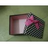 Luxury custom design handmade base & lid packaging box for gift with bow tie