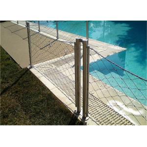 China Swimming Pool 5.0mm Stainless Steel Wire Rope Mesh 7 X7 supplier