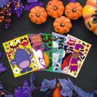 China Oil Glue Cute Halloween Stickers Witch Bumper Stickers Environmental Protection on sale