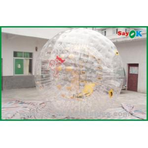 China Giant Inflatable Outdoor Games PVC Bubble Human Sized Hamster Ball For Amusement Park 3.6x2.2m supplier