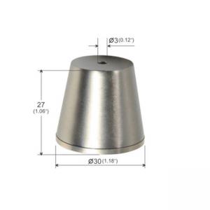 Ceiling Attachment Cylindrical Trapezoidal Brass Plated Nickel YW86278