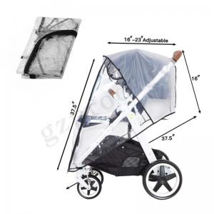 China PVC Stroller Rain Cover Universal Stroller Accessory Baby Travel Weather Shield Windproof Protect From Dust supplier