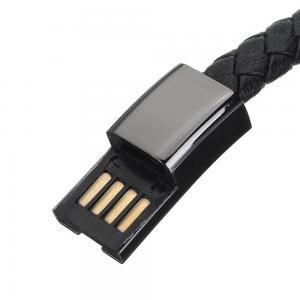 China Magnetic Absorb Leather Nylon Lightning Cable Super Portable  Lightweight supplier