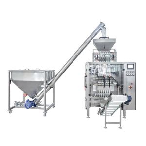 China Fully Automatic Multi Lane Packing Machine with PLC Control for High-Speed 30-50bag/min Granule Packaging wholesale