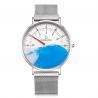 China Unique Man Quartz Stainless Steel Watch 1 Pointer Ultrathin Dial With Nylon Strap wholesale