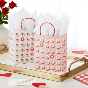 Luxury Custom Printing Paper Bags For Valentine'S Day Bouquet
