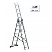 China Durable 3x7 Collapsible Extension Ladder Adjustable Aluminum Ladder on sale