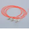 China LC/UPC multi-mode 62.5/125 simplex 2.0mm orange LSZH optical fiber pigtail wholesale