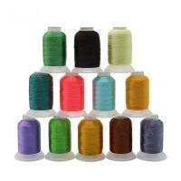 China 40 Colors 100% Polyester Embroidery Thread Set Kit 120d/2 500m For Quilting Stitching on sale