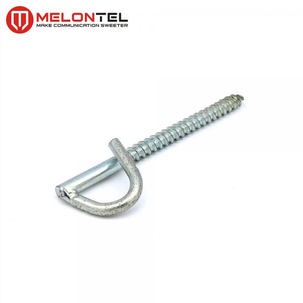 Galvanized Retractor Screw Eye Hooks Outdoor P Type For Fiber Optic Cabling MT