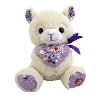 China Skin-Friendly Lovely Stuffed Alpaca Toy Holding Heart Custom  Plush Sheep Animal Toy on sale
