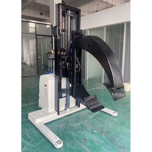High Efficiency 500-1500 Kg Load Capacity Electric Stacker With Paper Roll Clamp